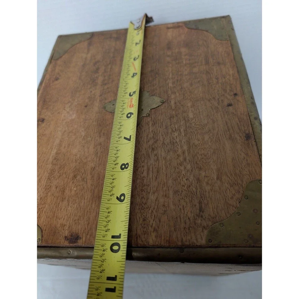 Vintage 6 Drawer Wooden Spice Cabinet Primitive Apothecary Style Chest